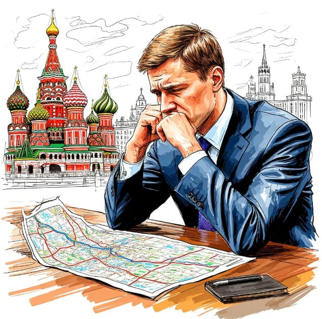 Думает над картой